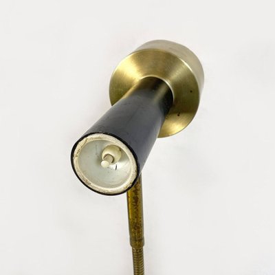 Mid-Century Modern Italian Brass & Metal Adjustable Floor Lamp from Stilux, 1960s-GDD-1260501