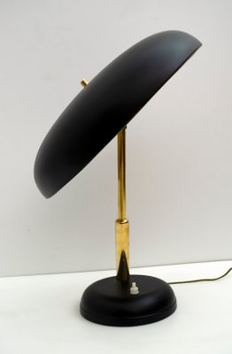 Mid-Century Modern Italian Brass Ministerial Table Lamp, 1950s-FER-786629