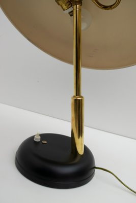 Mid-Century Modern Italian Brass Ministerial Table Lamp, 1950s-FER-786629