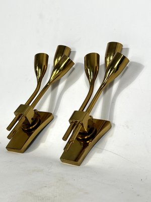 Mid-Century Modern Italian Brass Sconces from Lumi Milano, 1960s, Set of 2-OT-1347982