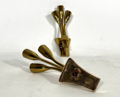 Mid-Century Modern Italian Brass Sconces from Lumi Milano, 1960s, Set of 2-OT-1347982