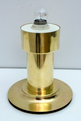 Mid-Century Modern Italian Brass Table Lamp, 1960s-FER-701701