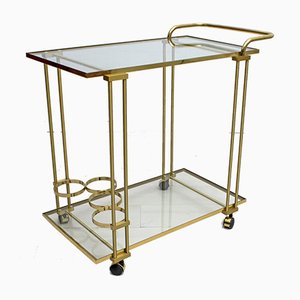 Mid-Century Modern Italian Brass Trolley, 1970s-FER-848224