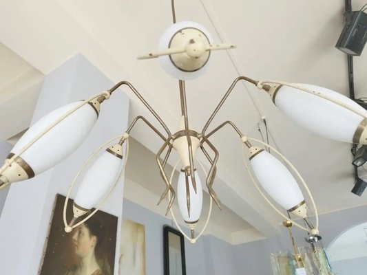 Mid-Century Modern Italian Chandelier from Stilnovo, 1950s-NMK-2032377