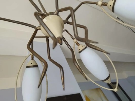 Mid-Century Modern Italian Chandelier from Stilnovo, 1950s-NMK-2032377