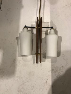 Mid-Century Modern Italian Chandelier in the Style of Stilnovo, 1960s-HQI-1284771