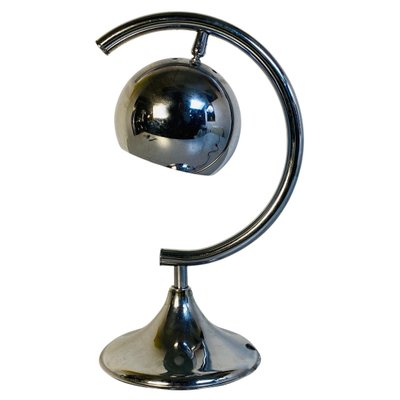 Mid-Century Modern Italian Chrome Table Lamp with Semi-Circular Structure, 1970s-GDD-1096957