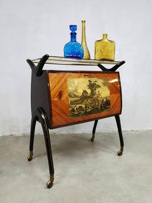 Mid-Century Modern Italian Cocktail Bar Cabinet by Cesare Lacca-BW-1107801