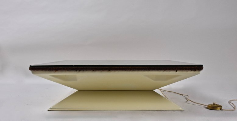 Mid-Century Modern Italian Coffee Table with Internal Light from MIM, 1970s-JDR-1126189