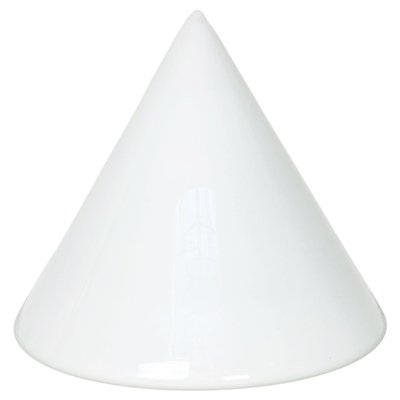 Mid-Century Modern Italian Conical Table Lamp with Double Opal Glass, 1970s-GDD-1097113