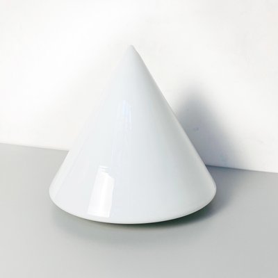 Mid-Century Modern Italian Conical Table Lamp with Double Opal Glass, 1970s-GDD-1097113