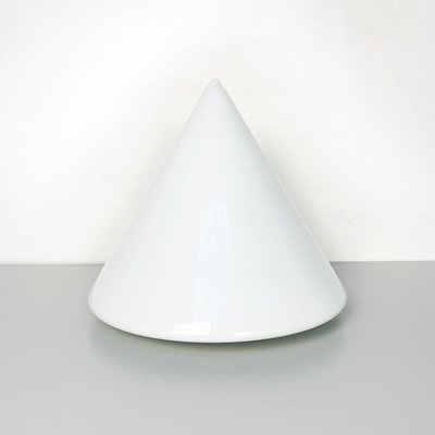 Mid-Century Modern Italian Conical Table Lamp with Double Opal Glass, 1970s-GDD-1097113