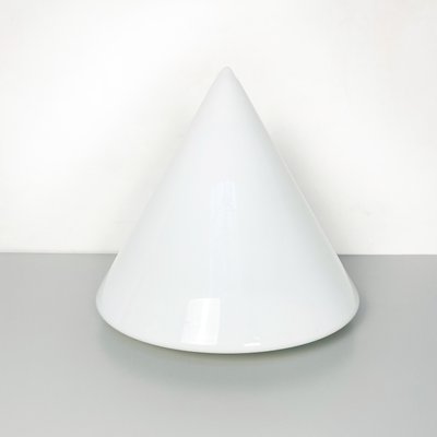 Mid-Century Modern Italian Conical Table Lamp with Double Opal Glass, 1970s-GDD-1097113