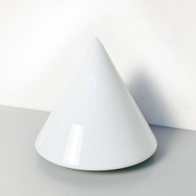 Mid-Century Modern Italian Conical Table Lamp with Double Opal Glass, 1970s-GDD-1097113