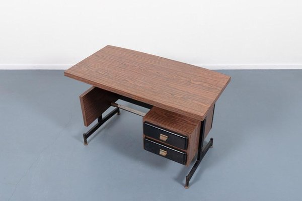 Mid-Century Modern Italian Desk & Chair, 1960s, Set of 2-KMC-1610089