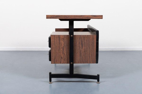 Mid-Century Modern Italian Desk & Chair, 1960s, Set of 2-KMC-1610089