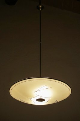 Mid-Century Modern Italian Disc Chandelier or Pendant Lamp, 1950s-MTX-1260918