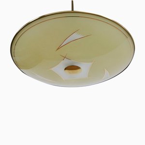 Mid-Century Modern Italian Disc Chandelier or Pendant Lamp, 1950s-MTX-1260918