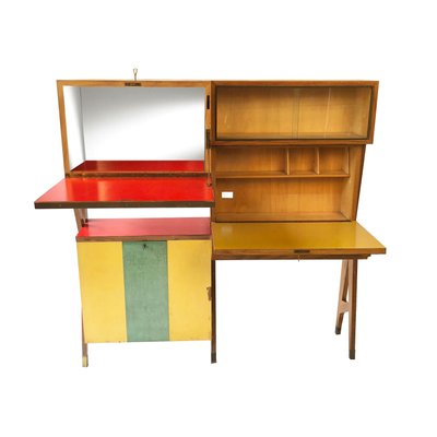 Mid-Century Modern Italian Dry Bar Cabinet & Secretary-LYQ-1171692