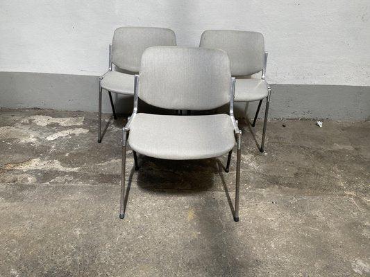 Mid-Century Modern Italian DSC106 Chairs by Giancarlo Piretti for Anonima Castelli, 1960s, Set of 4-DHH-1356588