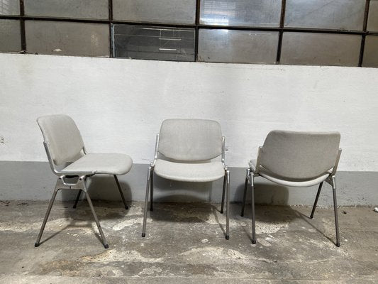 Mid-Century Modern Italian DSC106 Chairs by Giancarlo Piretti for Anonima Castelli, 1960s, Set of 4-DHH-1356588