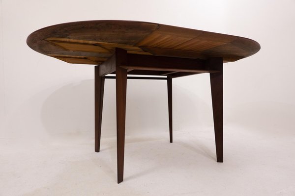 Mid-Century Modern Italian Extending Dining Table in Teak by Vittorio Dassi, 1950s-FGA-1325458