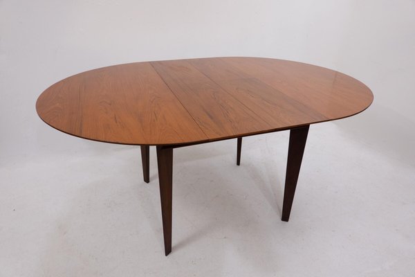 Mid-Century Modern Italian Extending Dining Table in Teak by Vittorio Dassi, 1950s-FGA-1325458