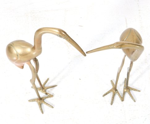 Mid-Century Modern Italian Flamingo Sculptures, 1970s, Set of 2-MY-1820986