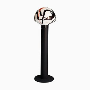 Mid-Century Modern Italian Floor Lamp with Decorated Murano Glass, 1970s-GDD-1386618