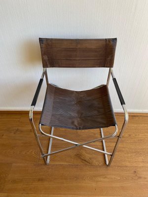 Mid-Century Modern Italian Folding Chair insStyle of the Gae Aulenti April Chair, 1970s-LL-1794813