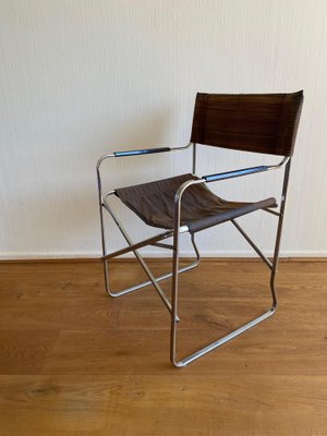 Mid-Century Modern Italian Folding Chair insStyle of the Gae Aulenti April Chair, 1970s-LL-1794813