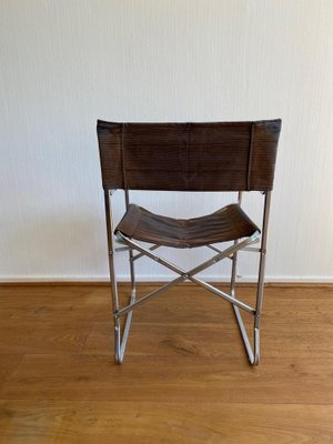 Mid-Century Modern Italian Folding Chair insStyle of the Gae Aulenti April Chair, 1970s-LL-1794813