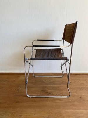 Mid-Century Modern Italian Folding Chair insStyle of the Gae Aulenti April Chair, 1970s-LL-1794813