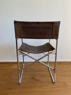 Mid-Century Modern Italian Folding Chair insStyle of the Gae Aulenti April Chair, 1970s-LL-1794813