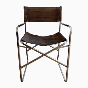 Mid-Century Modern Italian Folding Chair insStyle of the Gae Aulenti April Chair, 1970s-LL-1794813