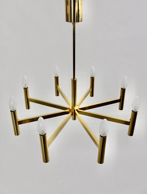 Mid-Century Modern Italian Golden Ceiling Lamp by Gaetano Sciolari, 1960s-NB-770431