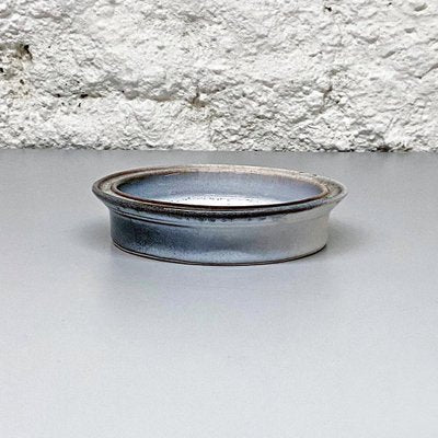 Mid-Century Modern Italian Gray Glazed Ceramic Ashtray by Bucci, 1960s-GDD-1097257