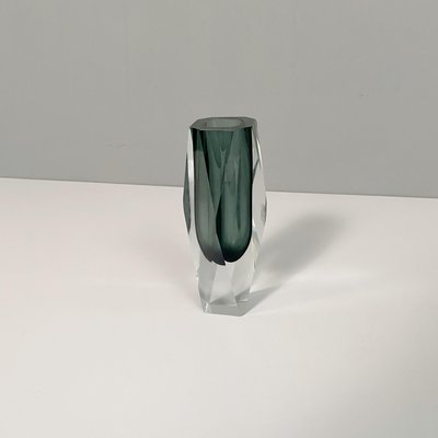 Mid-Century Modern Italian Gray Murano Glass Vase, 1970s-GDD-1328669