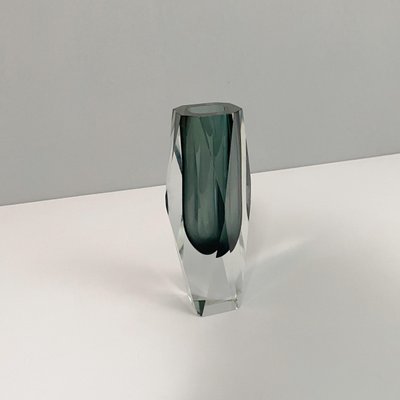 Mid-Century Modern Italian Gray Murano Glass Vase, 1970s-GDD-1328669