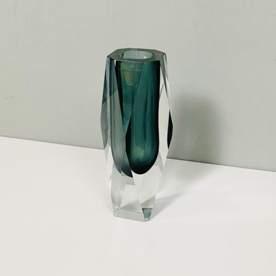 Mid-Century Modern Italian Gray Murano Glass Vase, 1970s-GDD-1328669