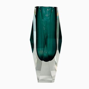 Mid-Century Modern Italian Gray Murano Glass Vase, 1970s-GDD-1328669