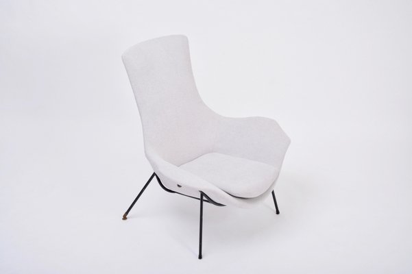 Mid-Century Modern Italian Grey Lounge Chair by Augusto Bozzi for Fratelli Saporiti-FN-935666