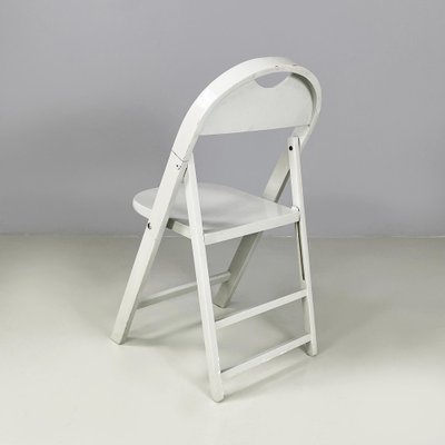 Mid-Century Modern Italian Grey Wood Folding Chair Tric attributed to Castiglioni for Hille, 1960s-GDD-2041603