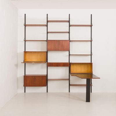 Mid-Century Modern Italian Large Wall Unit with Hidden Desk, 1960s-UE-2036248