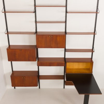 Mid-Century Modern Italian Large Wall Unit with Hidden Desk, 1960s-UE-2036248