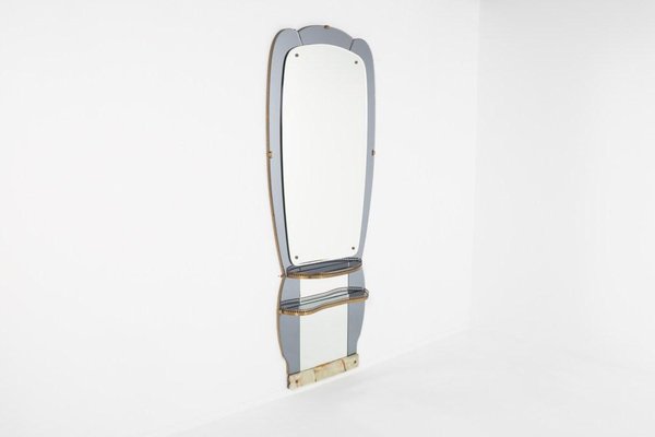 Mid-Century Modern Italian Mirror from Crystal Art, 1960s-KMC-1389080