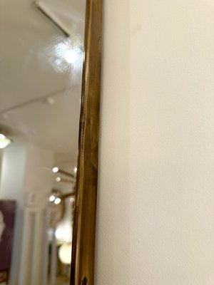 Mid-Century Modern Italian Mirror with Brass Frame, 1950s-FUE-1801306