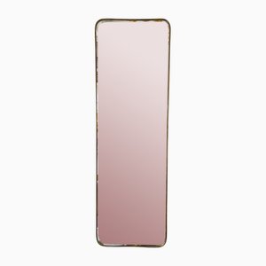 Mid-Century Modern Italian Mirror with Brass Frame, 1950s-FUE-1801306