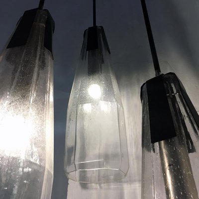 Mid-Century Modern Italian Murano Glass Three-Light Chandelier, 1970s-GDD-1097247