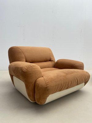 Mid-Century Modern Italian Nubuck Lounge Chairs in Leather, 1970s-FGA-1230020